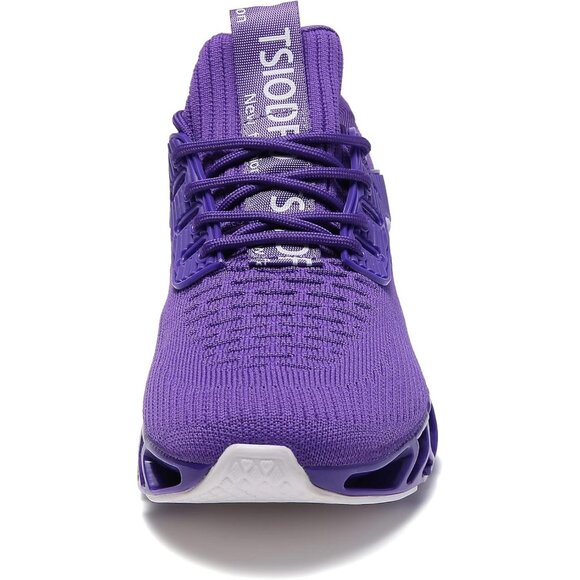 Women's Casual Sport Running Walking Tennis Athletic Sneakers Shoes All Purple - Picture 5 of 6